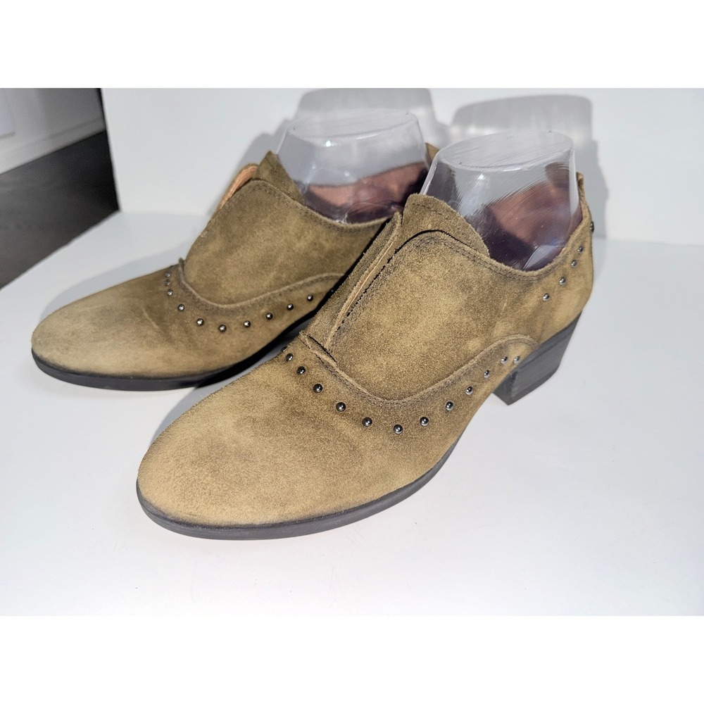 Pikolinos Daroca W1U-5864 Suede Studded Oxford Block Heel Booties Shoes 38